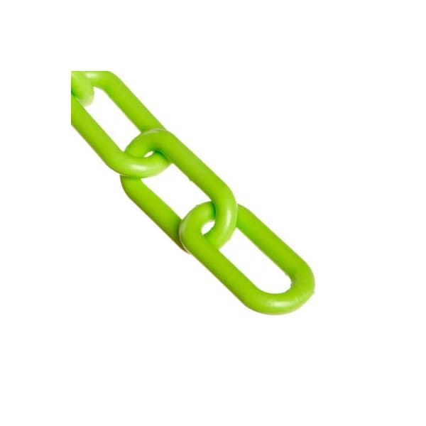 Gec Mr. Chain Heavy Duty Plastic Chain Barrier, 2inx25'L, Safety Green 51014-25 - main